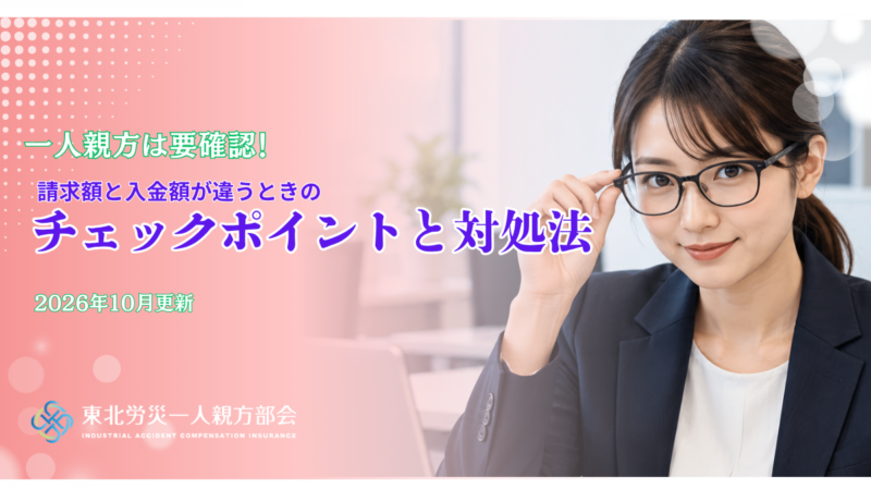 一人親方は要確認！請求額と入金額が違うときのチェックポイントと対処法
